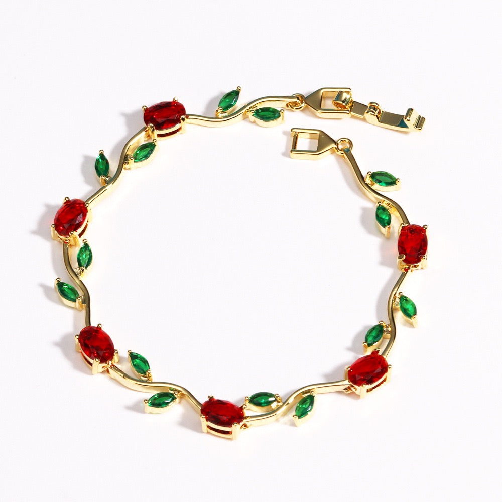 Zartes Rosenarmband – Eleganter floraler Charmschmuck für Damen | CotaJewelry