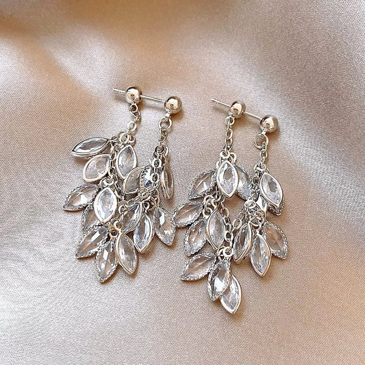 Silver Teardrop Earrings showcasing sleek teardrop design with polished finish