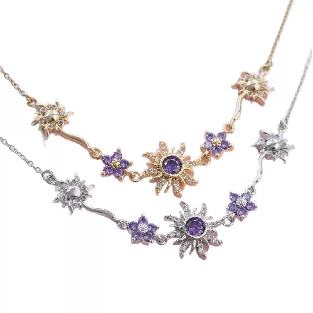 Sunflower Pendant Necklace – Elegant Sunflower Jewelry with Crystal Rhinestone | CotaJewelry