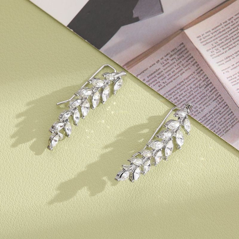 Brincos Espiga de Trigo – Latão Banhado a Ouro 14K com Pinos em Prata 925 | CotaJewelry