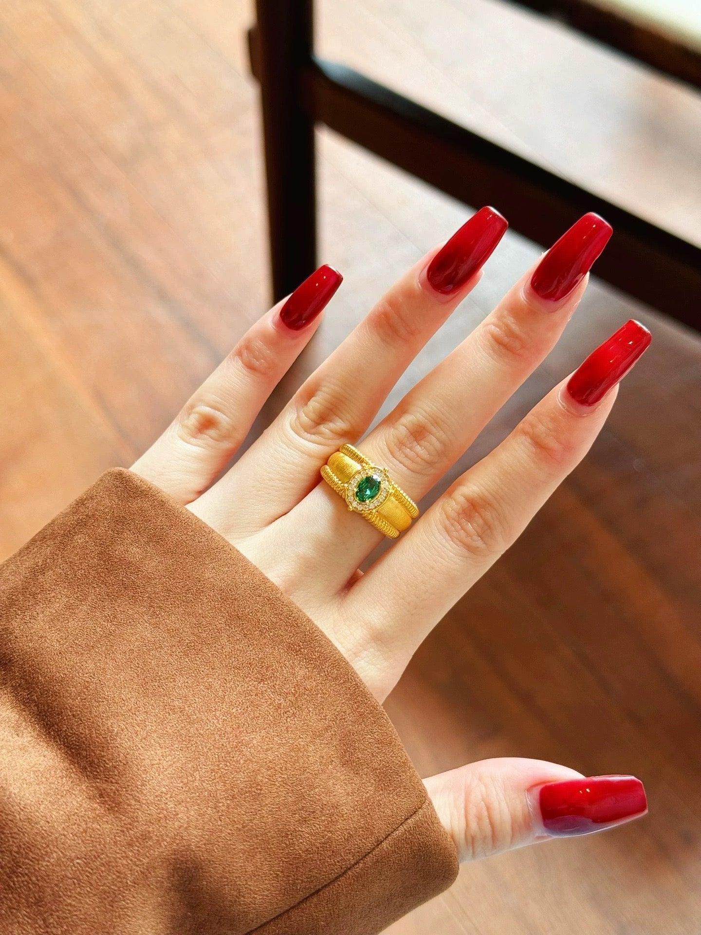 Model wearing Royal Gemstones Ring