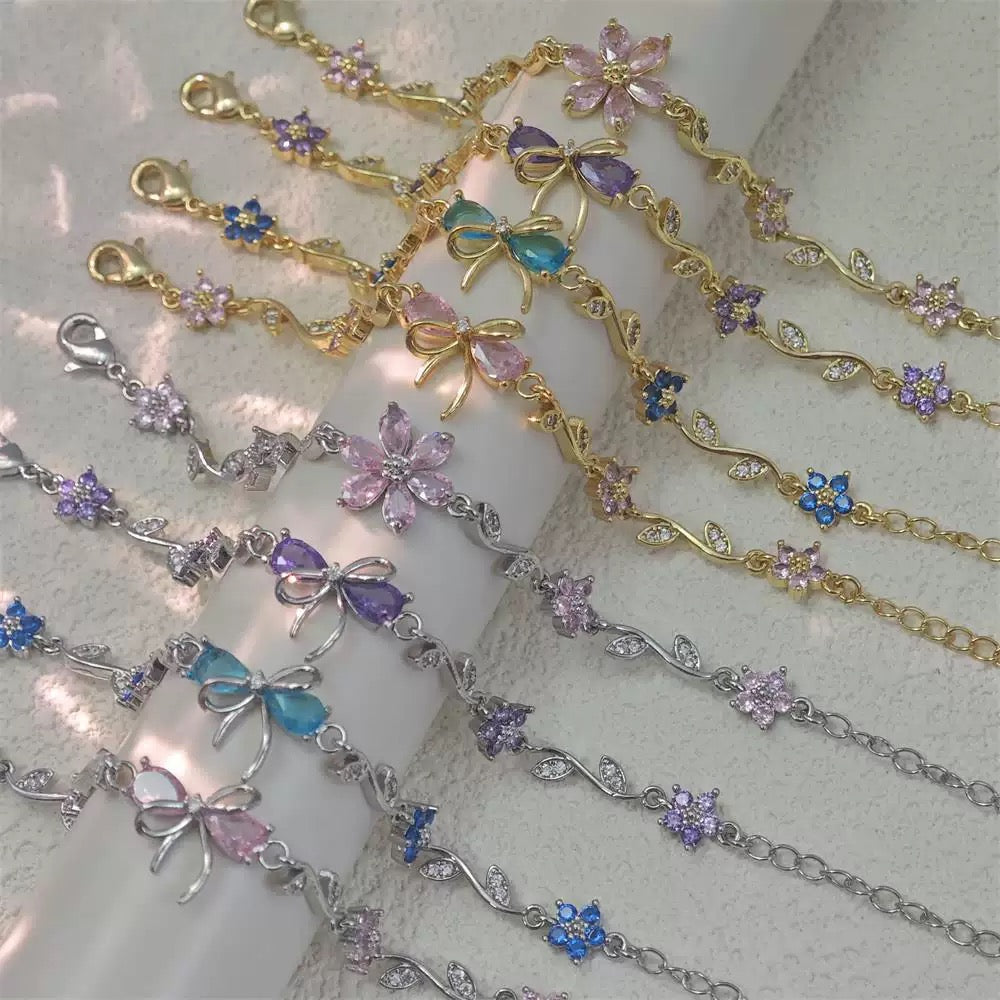 ✨ The Meaning Behind the Bow: Elegant Bow Zircon Bracelet for Women