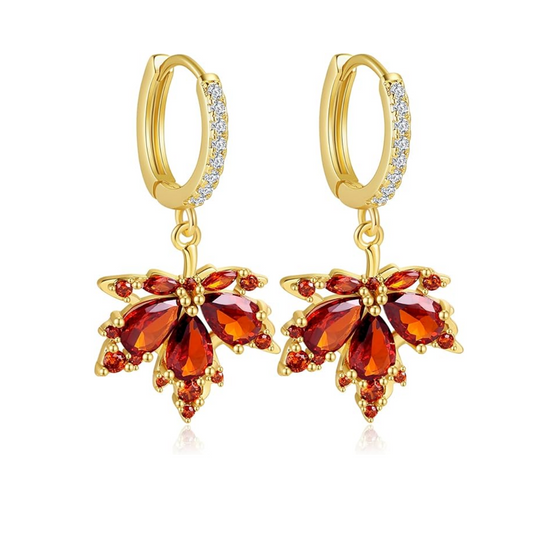 Maple Leaf Earrings – Elegant Autumn Leaf Jewelry for Women | CotaJewelry