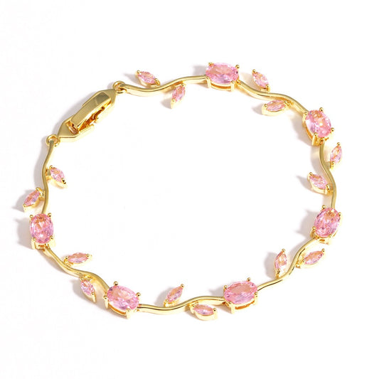 Dainty Rose Bracelet – Elegant Floral Charm Jewelry for Women | CotaJewelry
