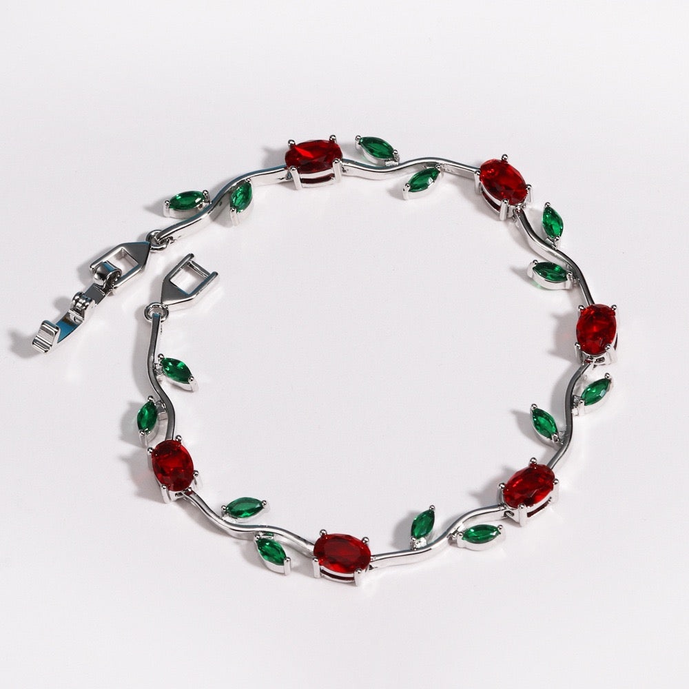Zartes Rosenarmband – Eleganter floraler Charmschmuck für Damen | CotaJewelry