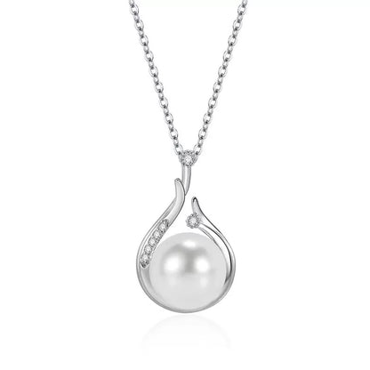 Pearl Teardrop Necklace and Earring Set