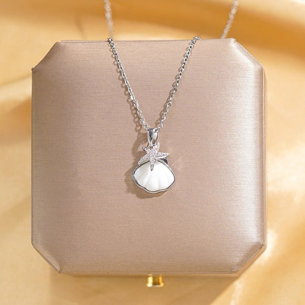 Electroplated stainless steel ocean jewelry necklace