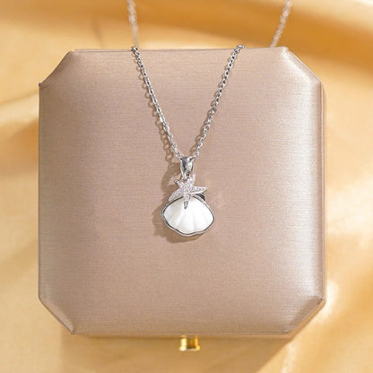 Electroplated stainless steel ocean jewelry necklace