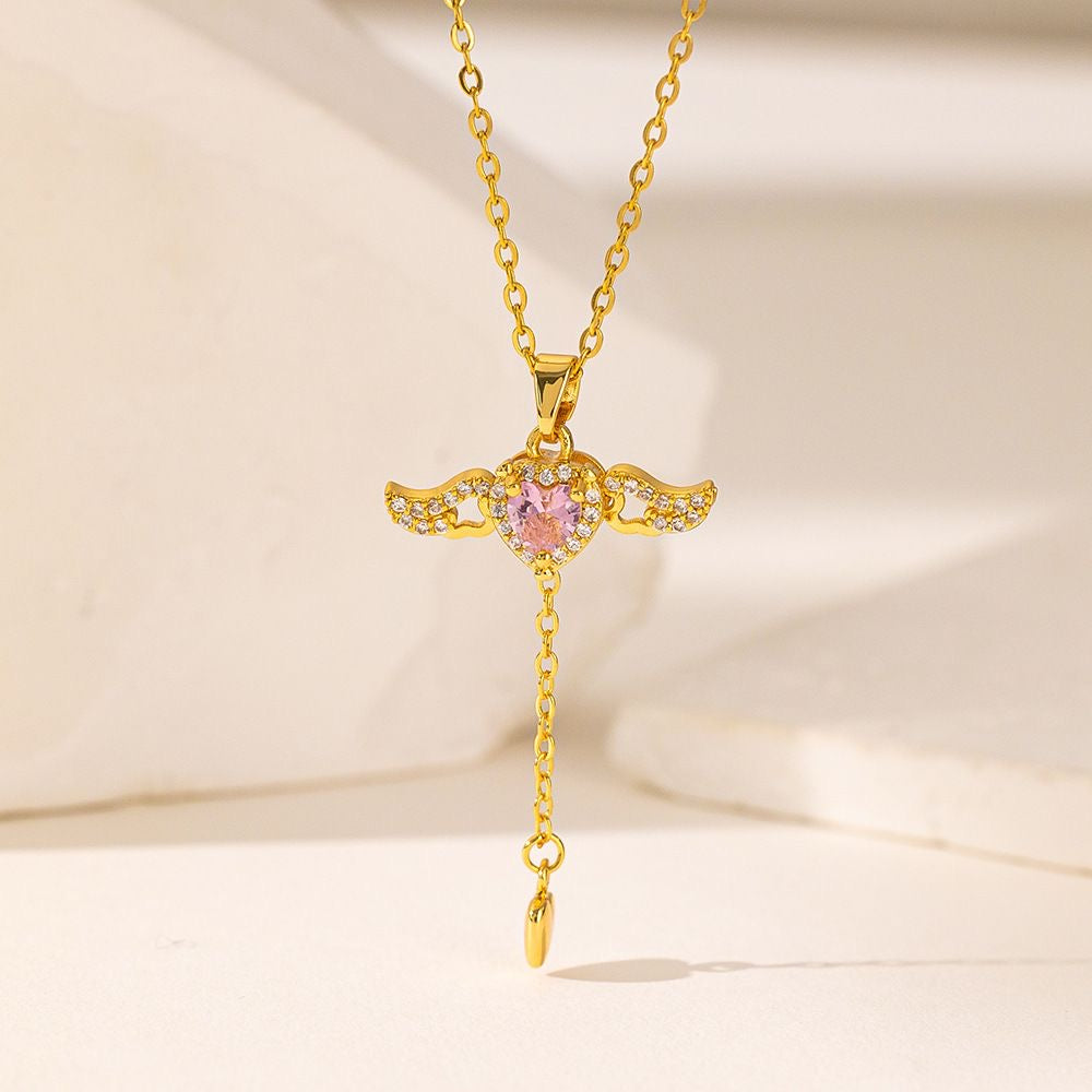 Collier Aile d'Ange – Pendentif Mobile, Bijoux Élégants et Délicats pour Femmes | CotaJewelry
