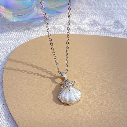 CotaJewelry Starfish & Seashell Necklace close-up