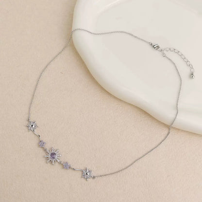 Náhrdelník s přívěskem slunečnice – Elegantní šperky se slunečnicí s krystalovým kamínkem | CotaJewelry