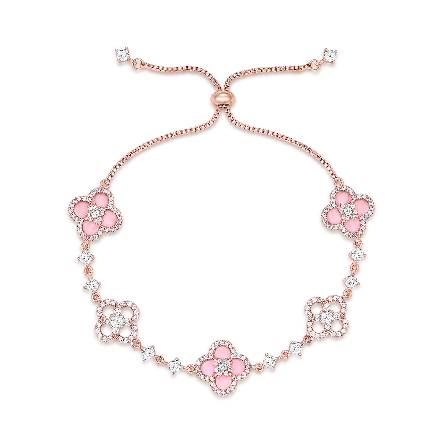Sakura Cleef Bracelet product render showing floral design details
