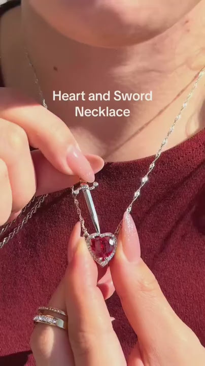 Heart and Sword Necklace – Pendant and Chain Detail Video